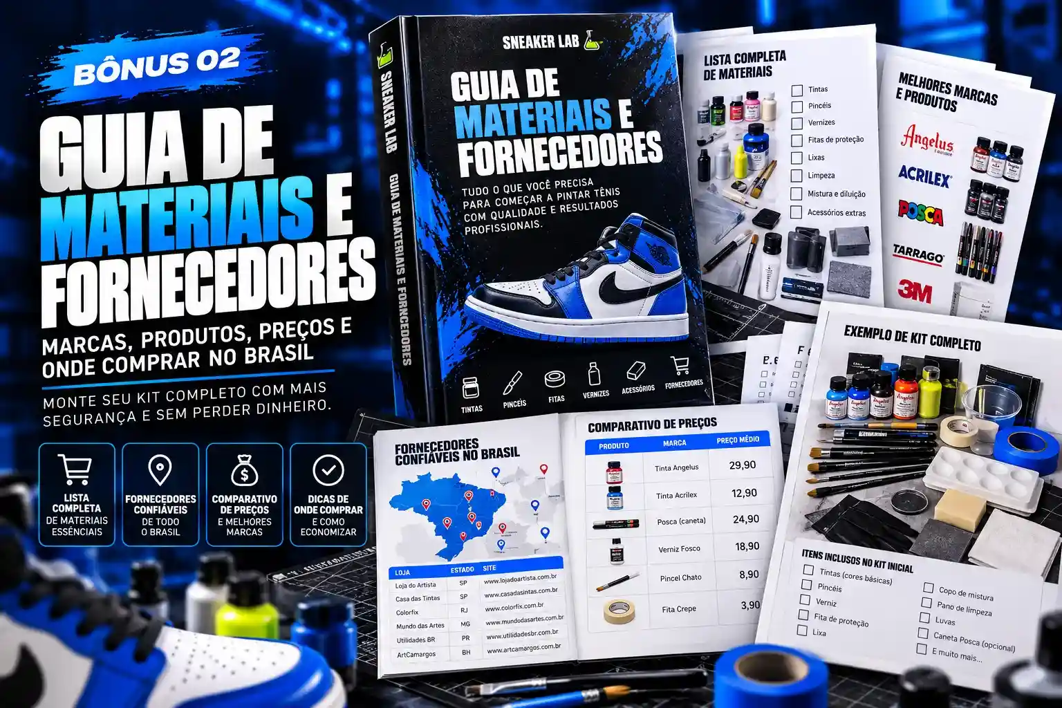 Bônus 2: Guia de Materiais e Fornecedores